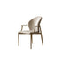 Modern Simplicity Microfiber Leather Stainless Steel Sponge Square Wraparound Dining Chair Backrest Armrest For Dining Room