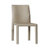 Modern Luxury Rectangular Back Saddle Leather Carbon Steel Dining Chair Backless For Dining Room