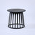 Contemporary Scandinavian Round Skeleton Column PP Side Table 1-Tier For Living Room