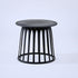 Contemporary Scandinavian Round Skeleton Column PP Side Table 1-Tier For Living Room