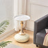 Modern Luxury Round Oval Base Metal Coffee Table For Living Room