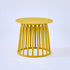 Contemporary Scandinavian Round Skeleton Column PP Side Table 1-Tier For Living Room