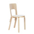 Contemporary Nordic Birch Wood Round Rectangular Dining Chair Backrest For Dining Room