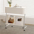 Contemporary Simplicity Rectangular Stainless Steel Side Table 1-Drawer For Living Room