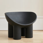 Contemporary Creative Oval Plastic Chair Backrest Armrest For Living Room