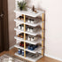 Modern Minimalist Rectangular Cylinder PVC Wood Shoe Storage 6/7 Tier For Entryways