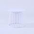Contemporary Scandinavian Round Skeleton Column PP Side Table 1-Tier For Living Room