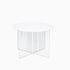 Modern Minimalist Round Lined Base Iron Side Table For Living Room