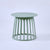 Contemporary Scandinavian Round Skeleton Column PP Side Table 1-Tier For Living Room