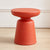 Modern Minimalist Round Cylinder PE End Table 1-Tier For Living Room