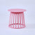 Contemporary Scandinavian Round Skeleton Column PP Side Table 1-Tier For Living Room