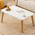 Modern Minimalist Rectangular Solid Wood Coffee Table For Living Room