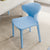 Contemporary Scandinavian PP Plastic Velvet Square Ergonomivally Design Stackable Dining Chair Backrest For Dining Room