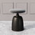 Modern Minimalist Round Cylinder Fabric Metal Vanity Stool For Bedroom