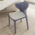 Contemporary Scandinavian PP Plastic Velvet Square Ergonomivally Design Stackable Dining Chair Backrest For Dining Room