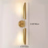 Modern Minimalist Iron Glass Strip 1/2 Light Wall Sconce Lamp For Living Room