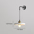 Contemporary Scandinavian Disc Aluminum Iron 1-Light Wall Sconce Lamp For Bedroom