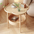 Contemporary Simplicity Petal Shape EPS Side Table 2-Tier For Living Room