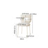 Contemporary Creative Square Iron Wool Vanity Stool Backrest Armless For Bedroom