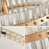 Contemporary Luxury Dazzling Prismatic Crystal Hardware Frame LED Table Lamp For Bedroom