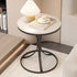 Contemporary Creative Round Rock Slab Iron End Table 1-Tier For Living Room