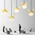 Contemporary Creative Cartoon Animal Iron Glass Ball 1-Light Pendant Light For Living Room