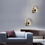 Contemporary Creative Peacock Shape Hardware Acrylic LED Pendant Light For Living Room