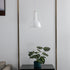 Modern Minimalist Cream Half Circle Cylinder Iron Glass 1-Light Pendant Light For Bedroom