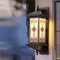 Traditional Chinese Aluminum Square Chinese Knot Pattern LED Waterproof Solar Wall Sconce Lamp For Outdoor Patio
