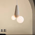 Contemporary Creative Orb Irregular Cylinder Resin PE 2-Light Pendant Light For Living Room