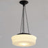 Contemporary Simplicity Iron Glass Cylinder Shade 3-Light Chandelier For Living Room