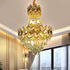 Contemporary Luxury Round Hardware Crystal 9/12 Light Chandelier For Living Room