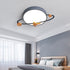 Contemporary Scandinavian Round Planet Design LED Kids Flush Mount Ceiling Light For Bedroom