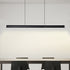 Modern Minimalist Long Aluminum Acrylic LED Island Light Chandelier For Dining Room