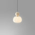 Modern Minimalist Round Pumpkin Iron Acrylic 1-Light Pendant Light For Bedroom