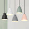 Modern Minimalist Macaron Round Cup Iron 1-Light Pendant Light For Living Room