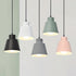 Modern Minimalist Macaron Round Cup Iron 1-Light Pendant Light For Living Room