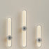 Modern Minimalist Long Oval Hardware Aluminum LED Wall Sconce Lamp For Living Room