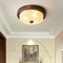 Contemporary Simplicity Frosted Glass Round 3-Light Flush Mount Ceiling Light For Bedroom