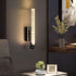 Contemporary Luxury Cylinder Iron Crystal LED Wall Sconce Lamp For Living Room