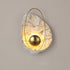 Contemporary Scandinavian Shell Resin Metal LED Wall Sconce Lamp For Living Room