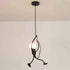 Contemporary Creative Hanging Figurine Iron Resin 1/3 Light Chandelier For Living Room