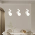 Modern Minimalist Cream Multi Orb Iron 1/2/3 Light Island Light Chandelier For Dining Room