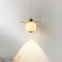 Contemporary Nordic Aluminum Marble Spherical Shade LED Pendant Light For Living Room