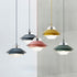 Contemporary Nordic Round Dish Iron Glass 1-Light Pendant Light For Living Room