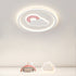 Contemporary Creative Cartoon Cloud Rainbow Acrylic LED Flush Mount Ceiling Light For Living Room