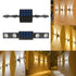 Modern Minimalist Solar Long Triangle ABS PC LED Outdoor Wall Sconce Lamp For Garden