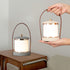 Contemporary Simplicity Portable Imitation Leather Acrylic Cylinder LED Night Light Camping Light For Outdoor Patio