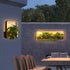 Modern Minimalist Square Geometric Frame Outdoor Waterproof LED Wall Sconce Lamp For Garden