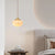 Contemporary Nordic Brass Glass 1-Light Pendant Light For Living Room